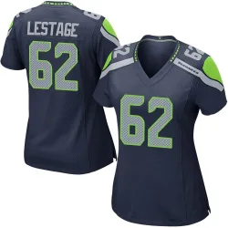 Pier-Olivier Lestage Seattle Seahawks Game Women's Team Color Jersey (Navy)
