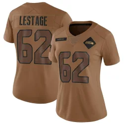 Pier-Olivier Lestage Seattle Seahawks Limited Women's 2023 Salute To Service Jersey (Brown)