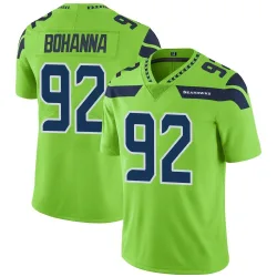Quinton Bohanna Seattle Seahawks Limited Men's Color Rush Neon Jersey (Green)