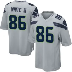 Ricky White III Seattle Seahawks Game Men's Alternate Jersey (Gray)