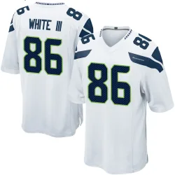 Ricky White III Seattle Seahawks Game Men's Jersey (White)