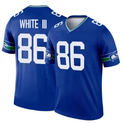 Ricky White III Seattle Seahawks Legend Men's Throwback Jersey (Royal)
