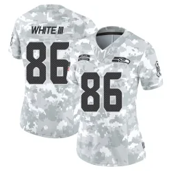 Ricky White III Seattle Seahawks Limited Women's 2024 Salute to Service Jersey (Arctic Camo)