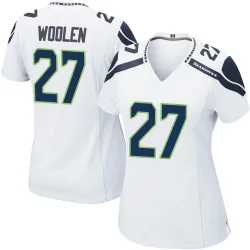 Riq Woolen Seattle Seahawks Game Women's Jersey (White)