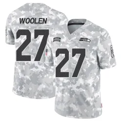 Riq Woolen Seattle Seahawks Limited Men's 2024 Salute to Service Jersey (Arctic Camo)