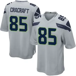 River Cracraft Seattle Seahawks Game Men's Alternate Jersey (Gray)