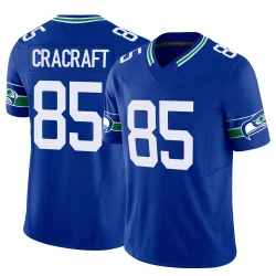 River Cracraft Seattle Seahawks Limited Men's Throwback Vapor F.U.S.E. Jersey (Royal)