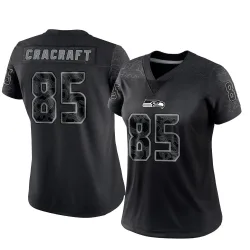 River Cracraft Seattle Seahawks Limited Women's Reflective Jersey (Black)