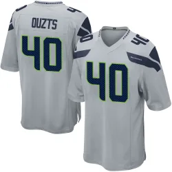 Robbie Ouzts Seattle Seahawks Game Men's Alternate Jersey (Gray)