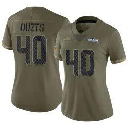 Robbie Ouzts Seattle Seahawks Limited Women's 2022 Salute To Service Jersey (Olive)