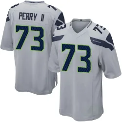 Roderick Perry II Seattle Seahawks Game Men's Alternate Jersey (Gray)