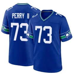 Roderick Perry II Seattle Seahawks Game Men's Throwback Jersey (Royal)