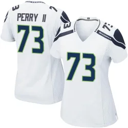 Roderick Perry II Seattle Seahawks Game Women's Jersey (White)