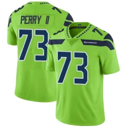 Roderick Perry II Seattle Seahawks Limited Men's Color Rush Neon Jersey (Green)