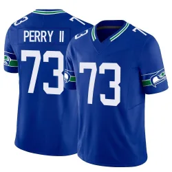 Roderick Perry II Seattle Seahawks Limited Men's Throwback Vapor F.U.S.E. Jersey (Royal)