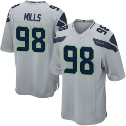 Rylie Mills Seattle Seahawks Game Men's Alternate Jersey (Gray)