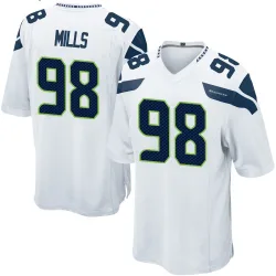 Rylie Mills Seattle Seahawks Game Men's Jersey (White)