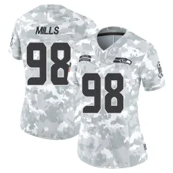 Rylie Mills Seattle Seahawks Limited Women's 2024 Salute to Service Jersey (Arctic Camo)
