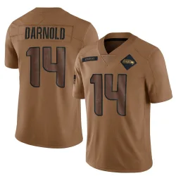 Sam Darnold Seattle Seahawks Limited Men's 2023 Salute To Service Jersey (Brown)