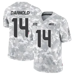 Sam Darnold Seattle Seahawks Limited Men's 2024 Salute to Service Jersey (Arctic Camo)