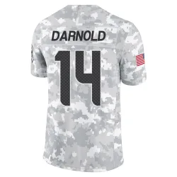 Sam Darnold Seattle Seahawks Limited Men's 2024 Salute to Service Jersey (Arctic Camo)