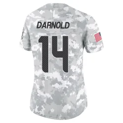 Sam Darnold Seattle Seahawks Limited Women's 2024 Salute to Service Jersey (Arctic Camo)