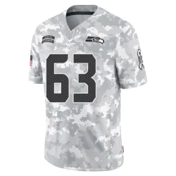 Sataoa Laumea Seattle Seahawks Limited Men's 2024 Salute to Service Jersey (Arctic Camo)