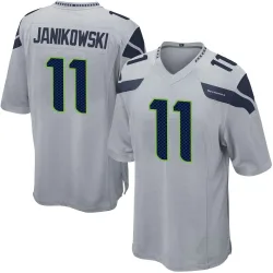 Sebastian Janikowski Seattle Seahawks Game Men's Alternate Jersey (Gray)