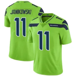 Sebastian Janikowski Seattle Seahawks Limited Men's Color Rush Neon Jersey (Green)