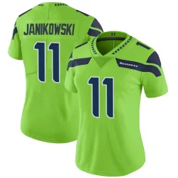 Sebastian Janikowski Seattle Seahawks Limited Women's Color Rush Neon Jersey (Green)