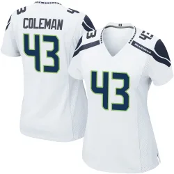 Seth Coleman Seattle Seahawks Game Women's Jersey (White)