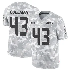 Seth Coleman Seattle Seahawks Limited Men's 2024 Salute to Service Jersey (Arctic Camo)