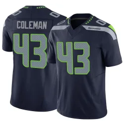 Seth Coleman Seattle Seahawks Limited Men's Vapor F.U.S.E. Jersey (Navy)