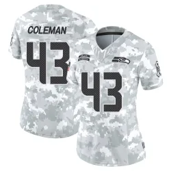 Seth Coleman Seattle Seahawks Limited Women's 2024 Salute to Service Jersey (Arctic Camo)