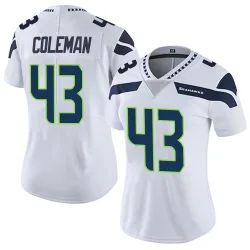 Seth Coleman Seattle Seahawks Limited Women's Vapor Untouchable Jersey (White)