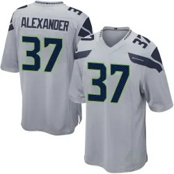 Shaun Alexander Seattle Seahawks Game Men's Alternate Jersey (Gray)