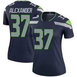 Shaun Alexander Seattle Seahawks Legend Women's Jersey (Navy)