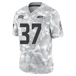 Shaun Alexander Seattle Seahawks Limited Men's 2024 Salute to Service Jersey (Arctic Camo)