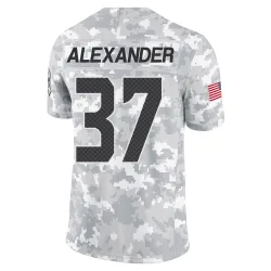 Shaun Alexander Seattle Seahawks Limited Men's 2024 Salute to Service Jersey (Arctic Camo)