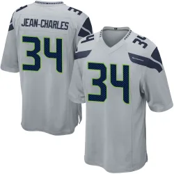 Shemar Jean-Charles Seattle Seahawks Game Men's Alternate Jersey (Gray)