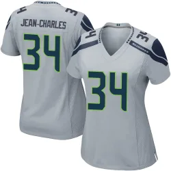 Shemar Jean-Charles Seattle Seahawks Game Women's Alternate Jersey (Gray)
