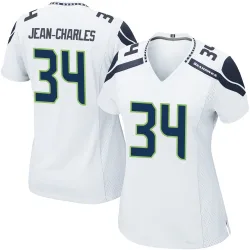 Shemar Jean-Charles Seattle Seahawks Game Women's Jersey (White)