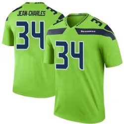 Shemar Jean-Charles Seattle Seahawks Legend Men's Color Rush Neon Jersey (Green)