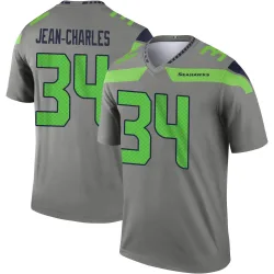 Shemar Jean-Charles Seattle Seahawks Legend Men's Steel Inverted Jersey ()