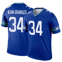Shemar Jean-Charles Seattle Seahawks Legend Men's Throwback Jersey (Royal)