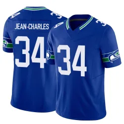 Shemar Jean-Charles Seattle Seahawks Limited Men's Throwback Vapor F.U.S.E. Jersey (Royal)