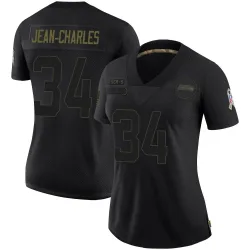 Shemar Jean-Charles Seattle Seahawks Limited Women's 2020 Salute To Service Jersey (Black)