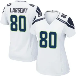 Steve Largent Seattle Seahawks Game Women's Jersey (White)