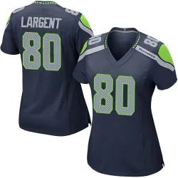 Steve Largent Seattle Seahawks Game Women's Team Color Jersey (Navy)