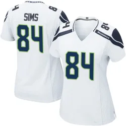 Steven Sims Seattle Seahawks Game Women's Jersey (White)